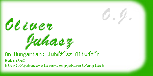 oliver juhasz business card